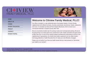 Citiview Family Medical LLC. Website